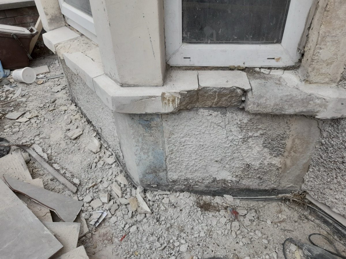 Damp-proofing project at GBAW NC, image 1