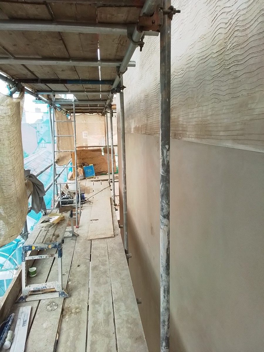 Lime plastering project at Picton St, image 1
