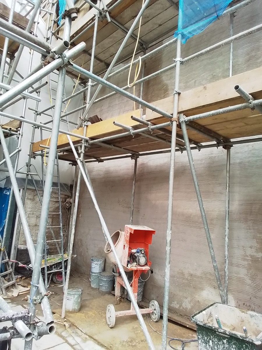 Lime plastering project at Picton St, image 4